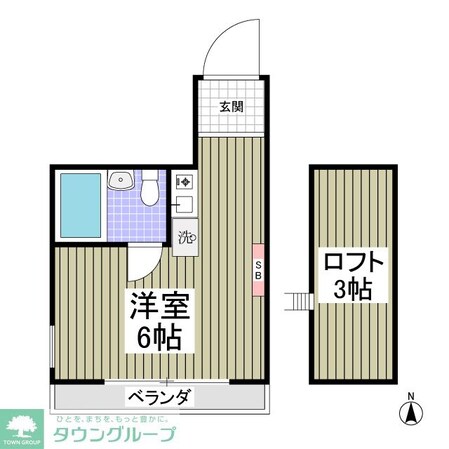 カレッジ志木の物件間取画像